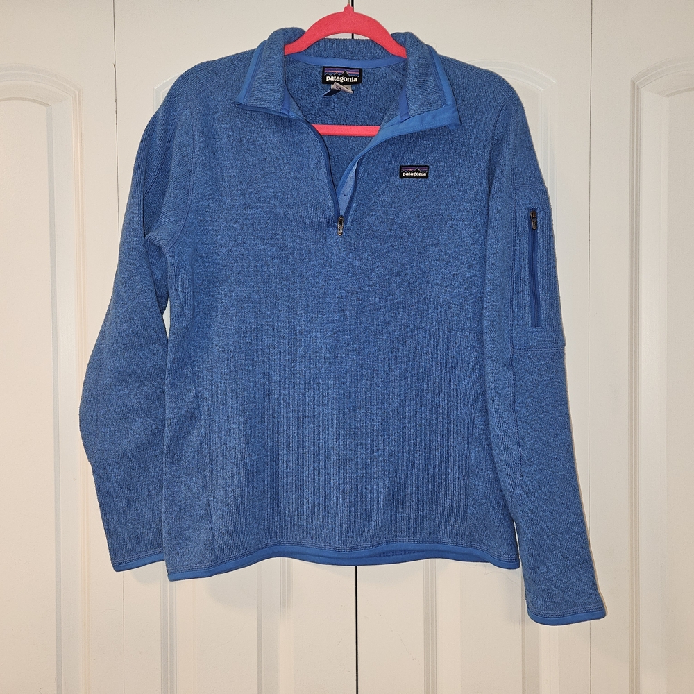 Patagonia Blue 3/4 Zip-up Pullover - Women's M